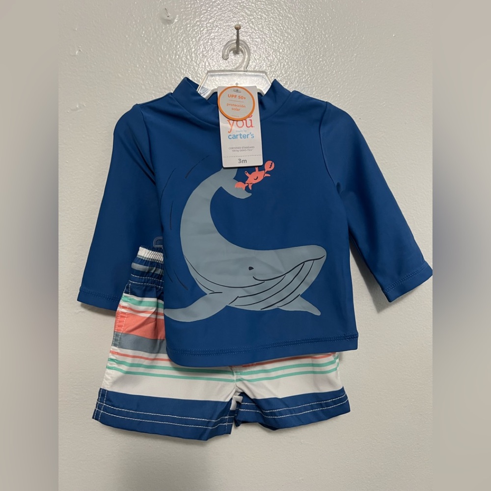 Baby’s Just One You made by Carter’s  Graphic Swim Wear Set